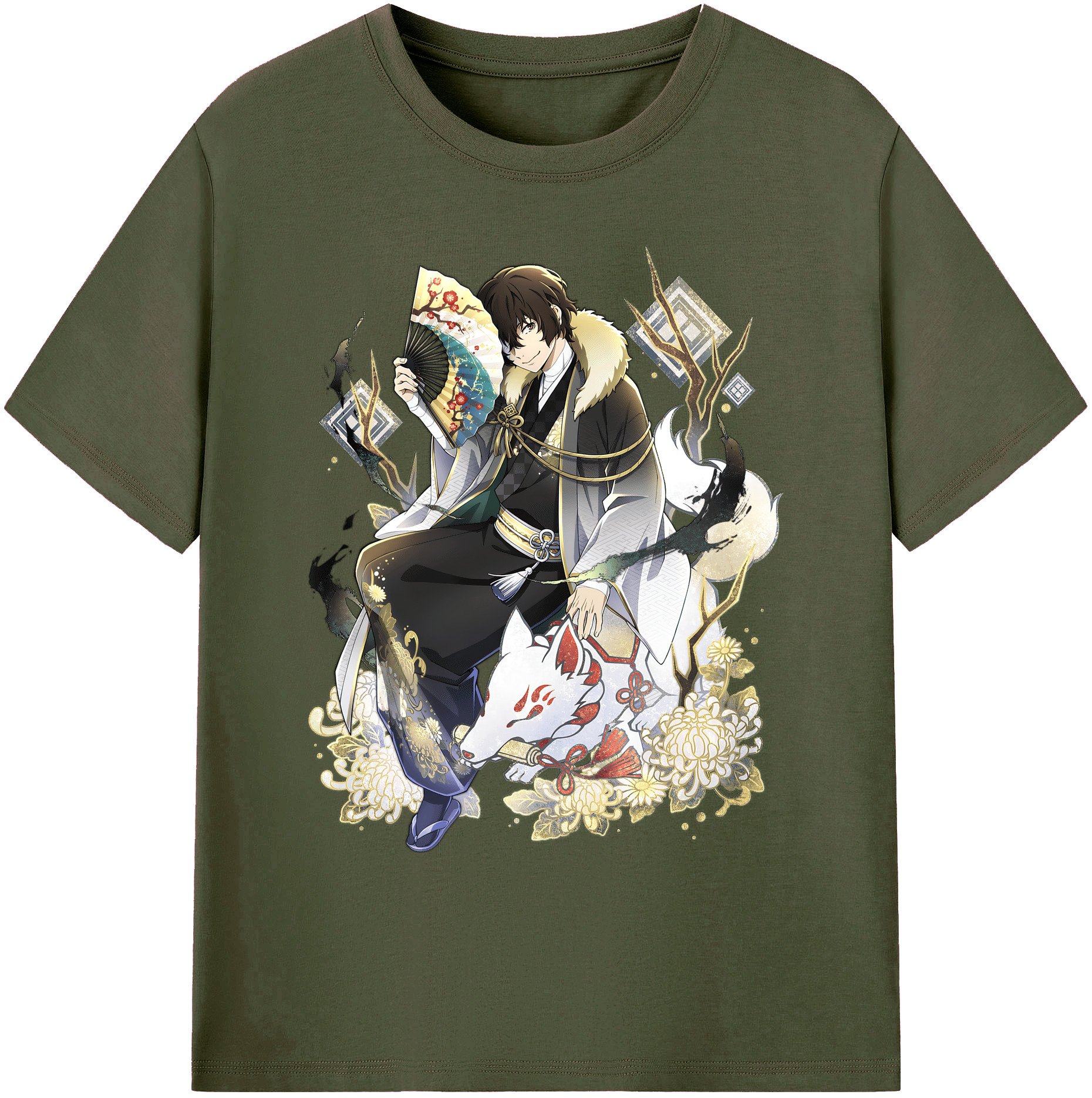 （画像用） 文豪ストレイドッグス Bungo Stray Dogs 綿100％ メンズ半袖Tシャツ｜肌触りやわらか＆通気性